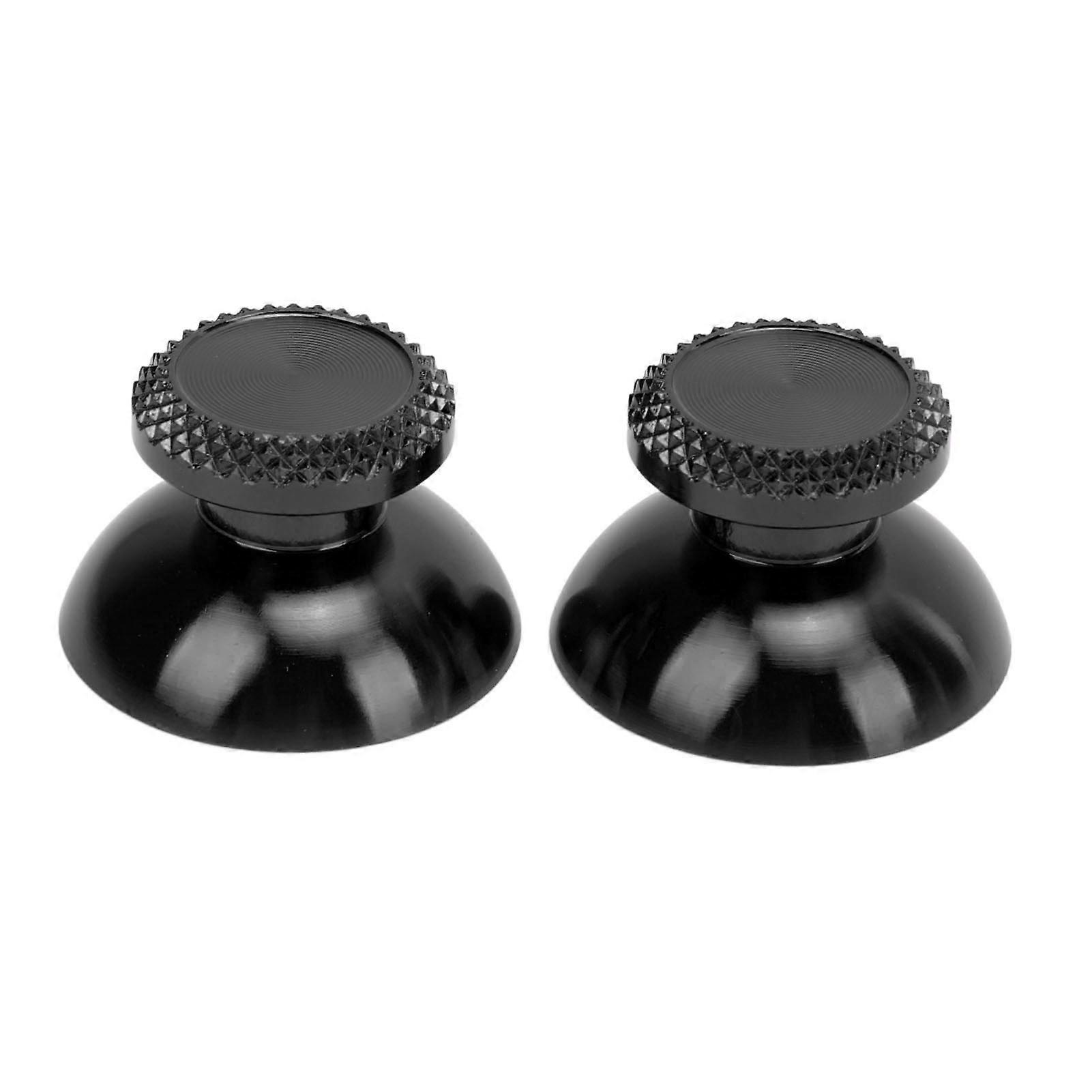 2Pcs Aluminum Alloy Analog Joysticks for Handheld Game Console Accessories Black