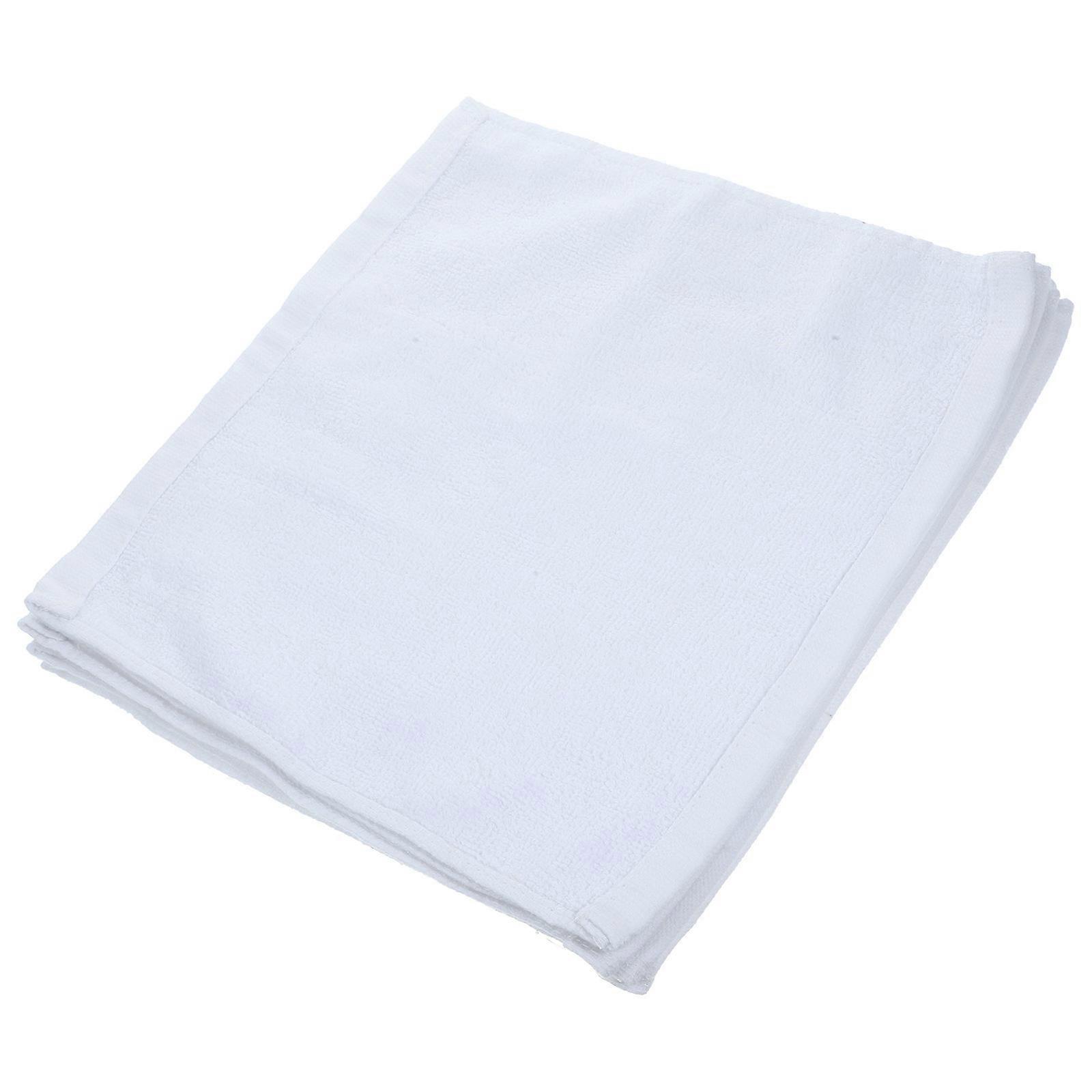 Water Absorbent Cotton Towel Daily Use Hand Towel White 30X30cm 5Set