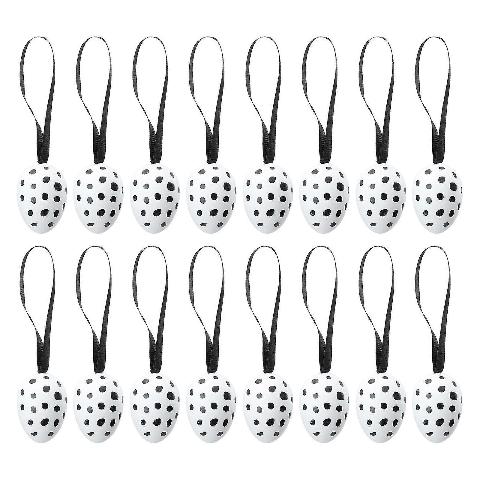 Easter Eggs Toy Plastic Eggs Pendant Design Egg Hunt Arts and Games Activities 50Pcs