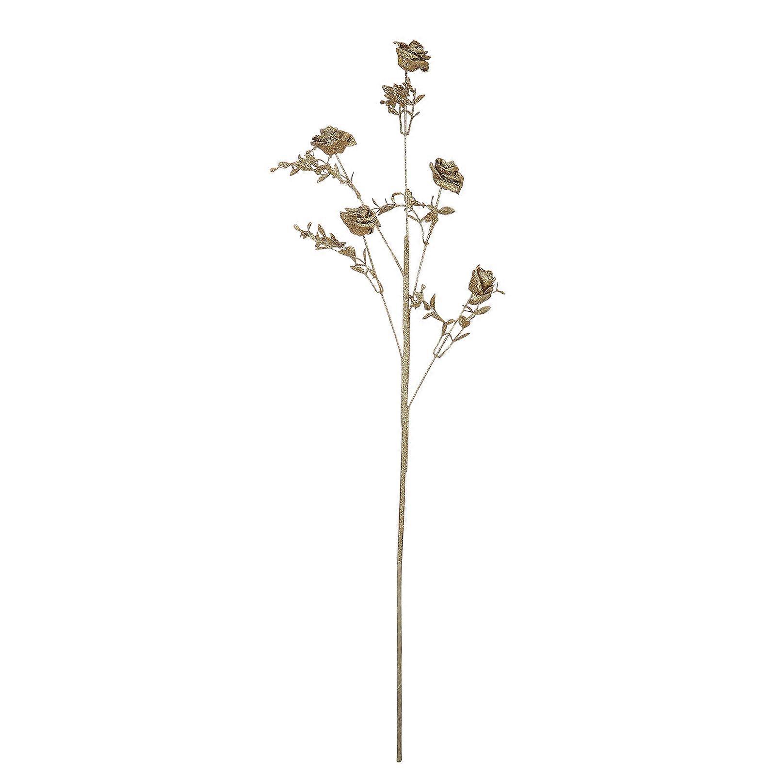 Fake Artificial Rose Christmas Ornaments Plastic Rose Shape Atmosphere Enhancement 86x10x10cm 1Pack
