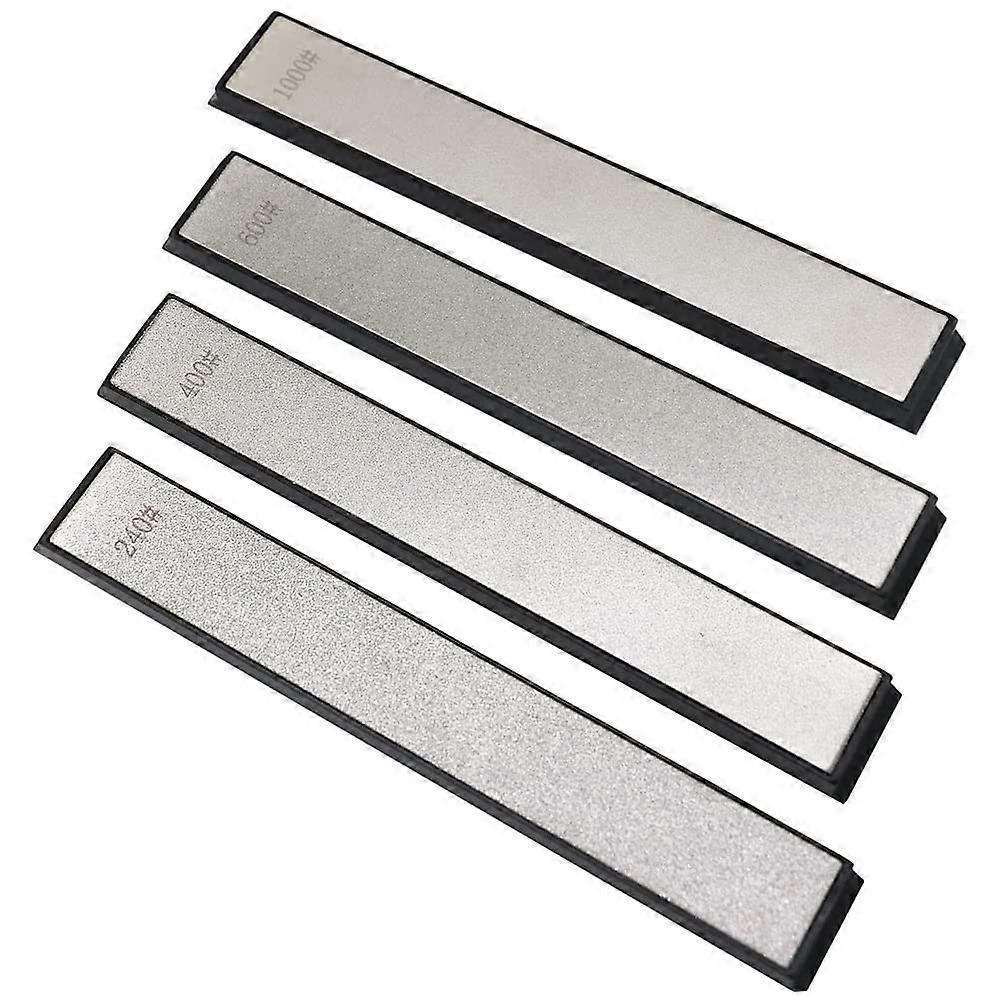Diamond Sharpening Stone Set for Knife Sharpening, 4-Inch Whetstones, Durable Polishing Stones for Blades