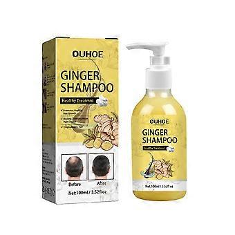 Rafforza lo shampoo per la cura dei capelli denso e soffice 3 pezzi OUHOE Ginger Shampoo per capelli densi idrata Riduce il prurito