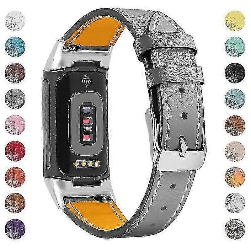 Premium leather strap for Fitbit Charge 6/5/4, comfortable wear