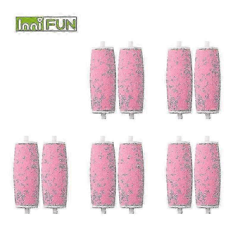 10pcs/pack Replacement Roller Heads For Scholls Velvet Smooth Electric Foot File Express For Pedi Skin Remover With (no Package)