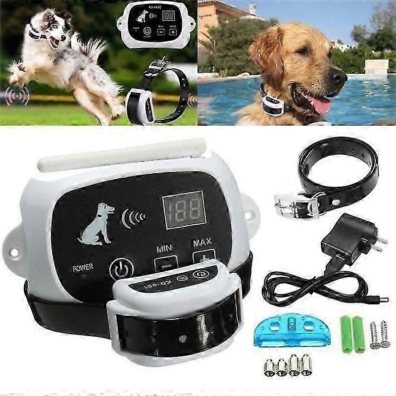 Electric Wireless Anti-escape Fence System Waterproof Dog Collar Transmitter F0B712