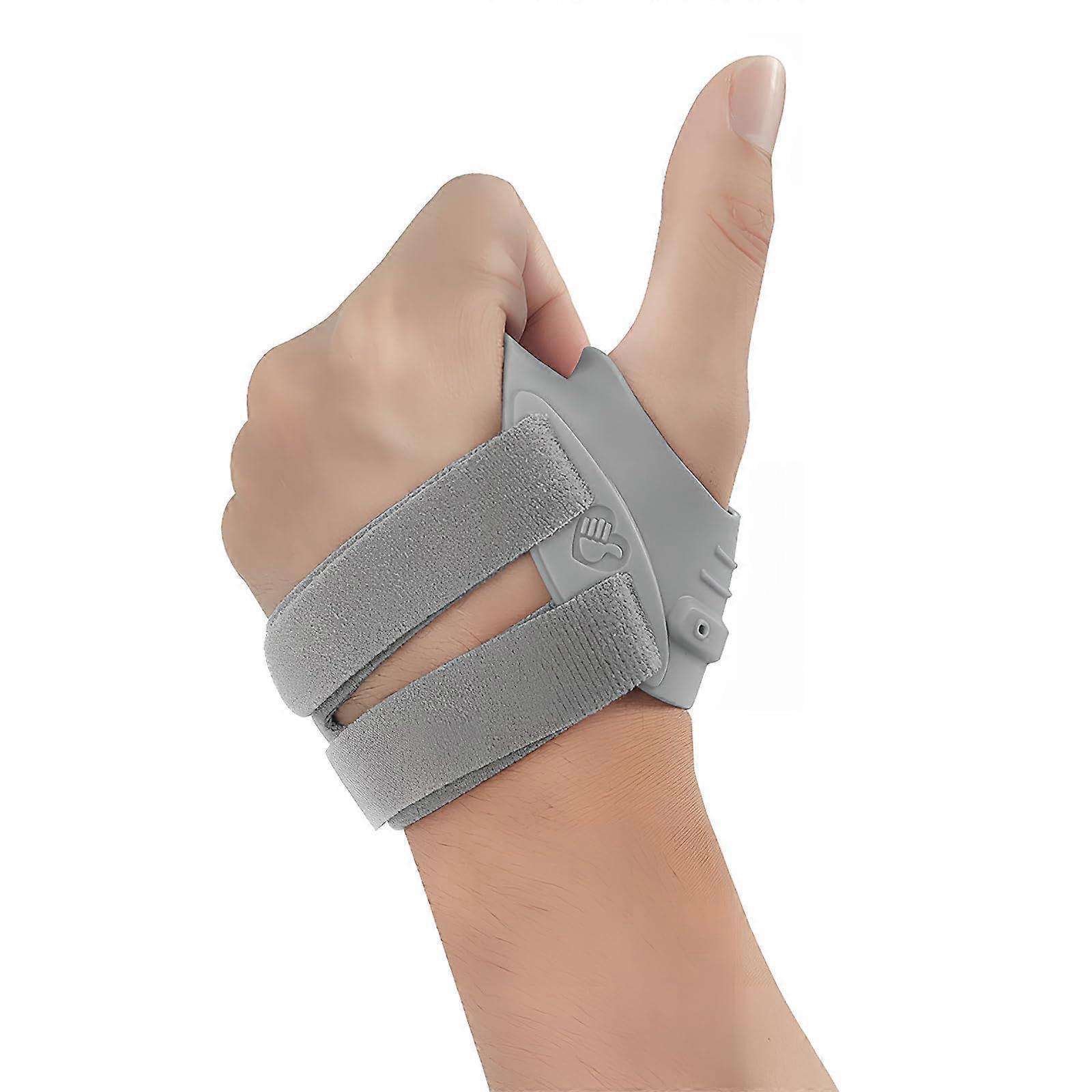 Splint Finger Protection Sports Thumb Support Adjustable Bandage for Broken Sprained Arthritis (R)