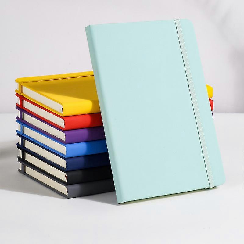 a5 strap color notebook PU business office notepad elastic band handbook printable