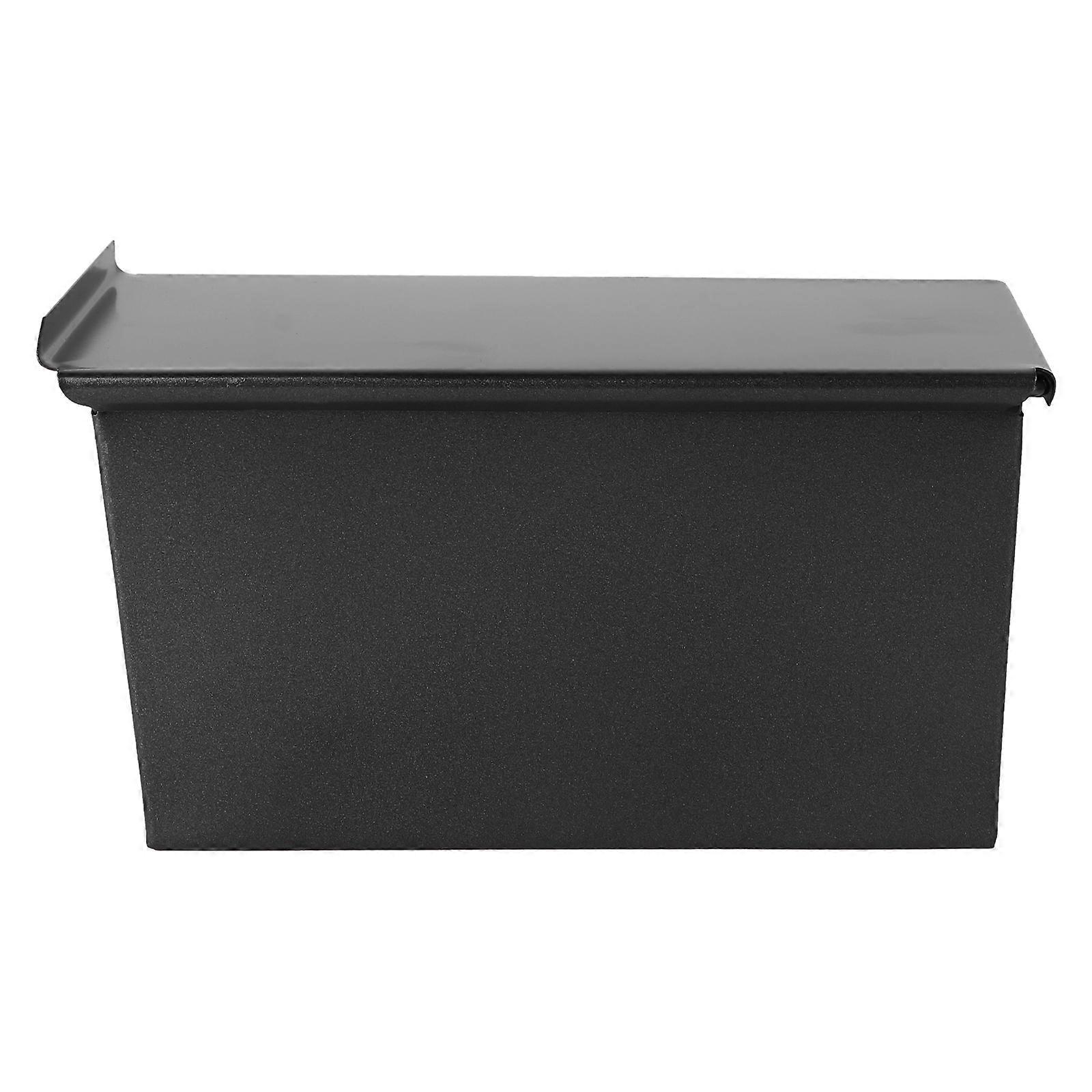 Black Loaf Pan with Lid Non Stick Toast Mold Bakeware for Home Baking, Easy to Clean, Perfect for Bread and Sandwiches