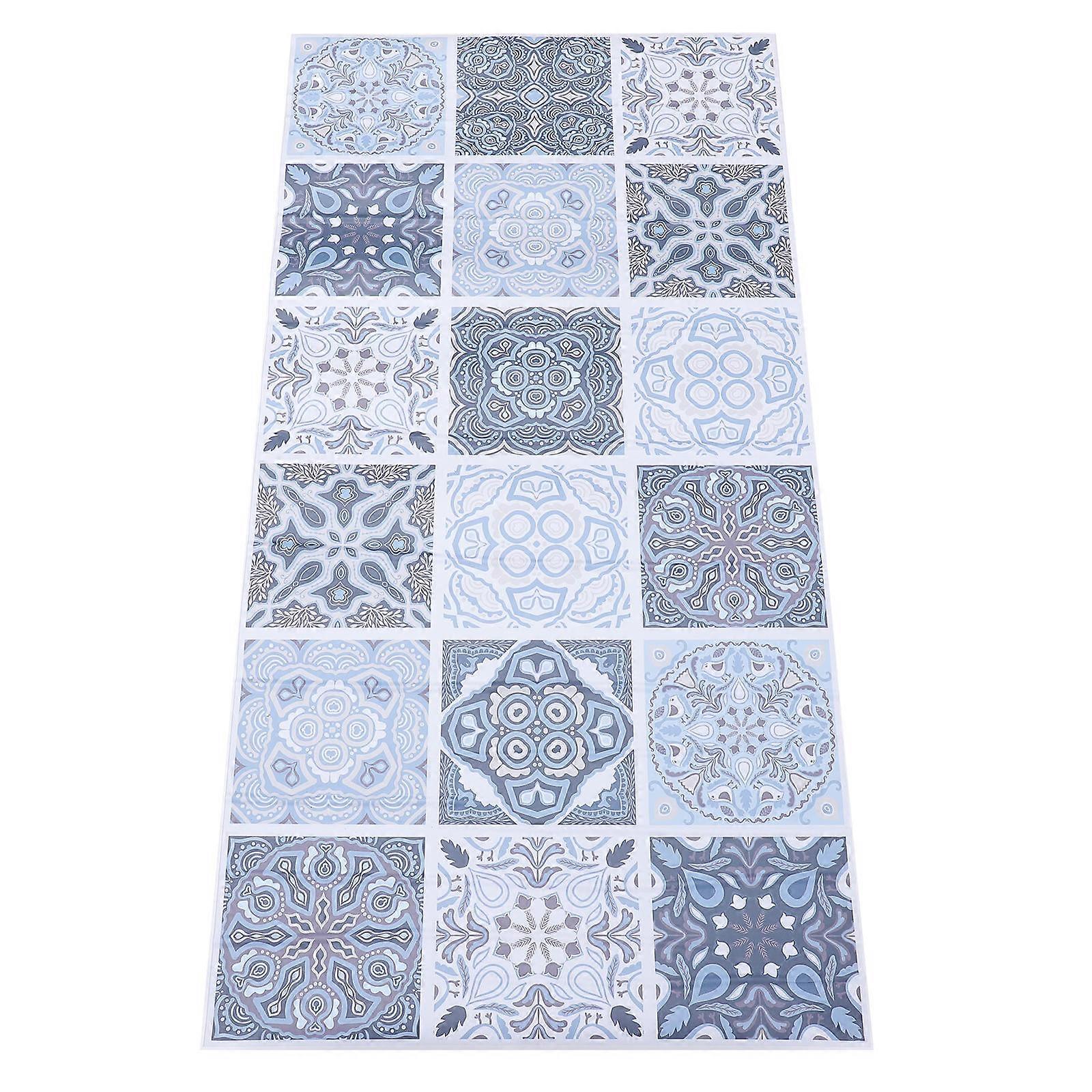 Wall Tile Sticker Rectangular PVC Material For Home Decoration Easy To Peel Waterproof 1Pack