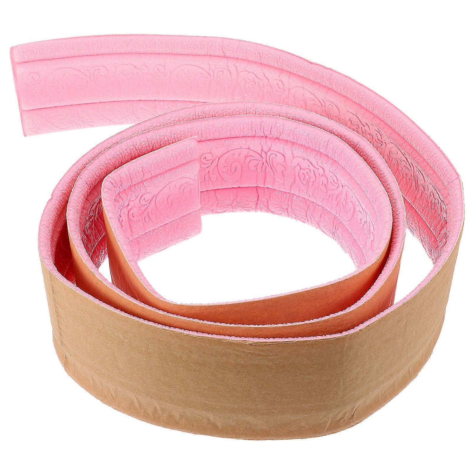 Flexible Molding Trim Self Adhesive Foam Molding Trim Commercial Use Pink 235.00X9.00X0.50CM Waterproof 1Pack