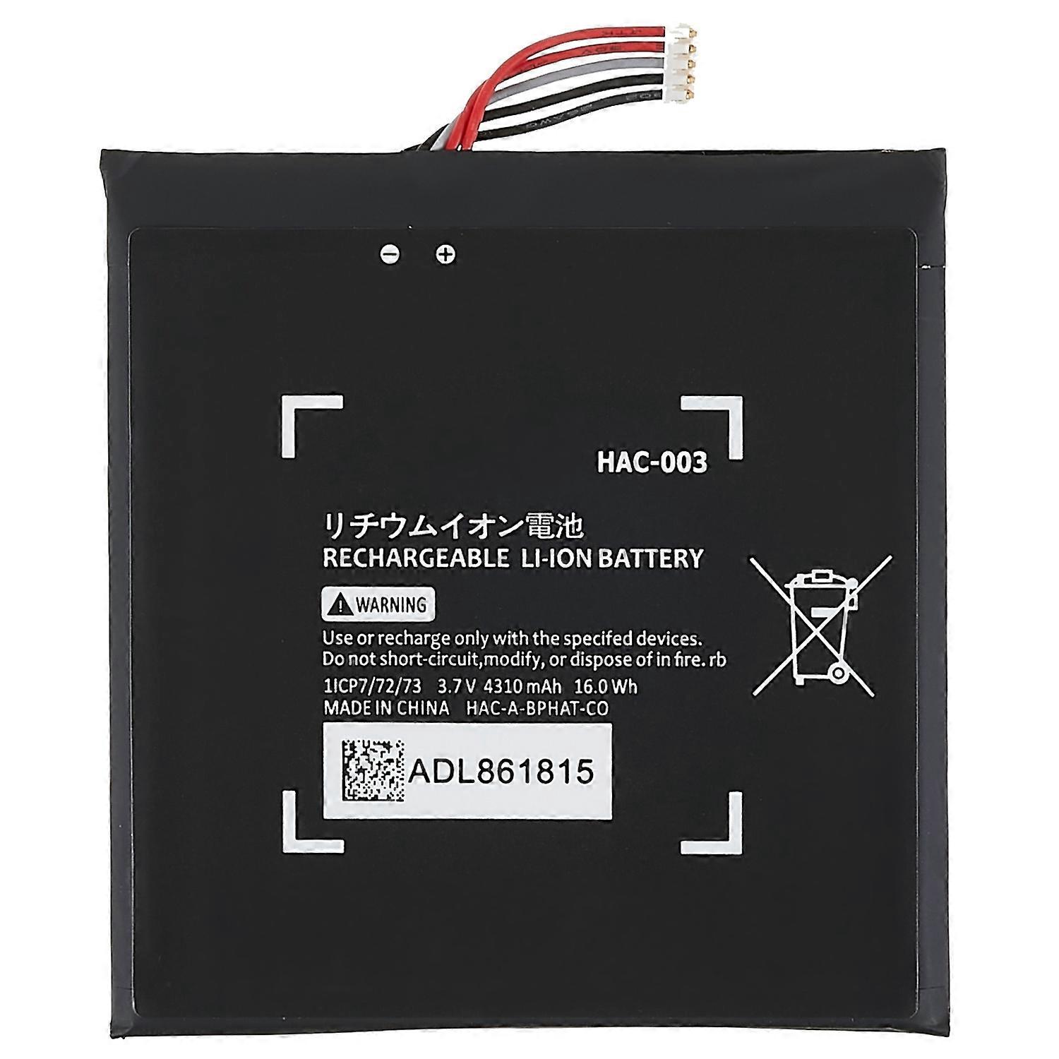 For Nintendo Switch 3.70V 4310mAh Li Ion Battery Replacement Part (Encode: HAC 003) (Without Logo)