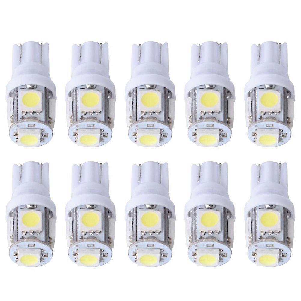 Bulbs Pack of 10 – White Light for Error Free Installation in Side Markers, License Plates, Motorbikes