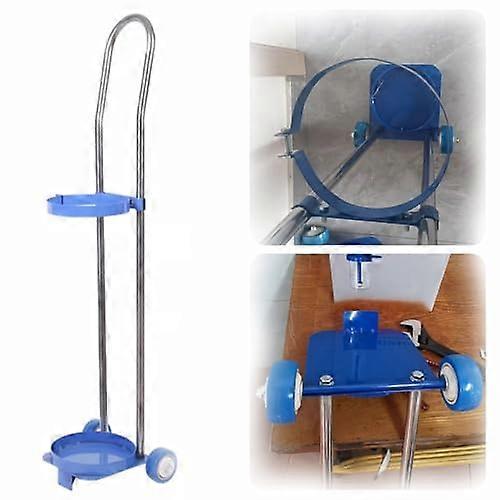 Oxygen Cylinder Cart Steel Gas Cylinder Organizer Shelf Oxygen Tank Truck for Factory Use 80cm/31.4in