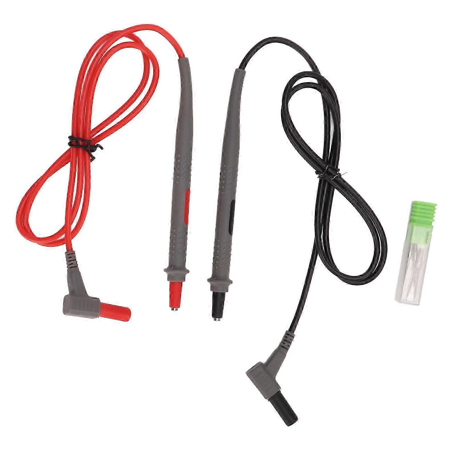 Ultra Fine Silicone Soft Cable Wire Electrical Testing Probes Kit with Multimeter Test Leads
