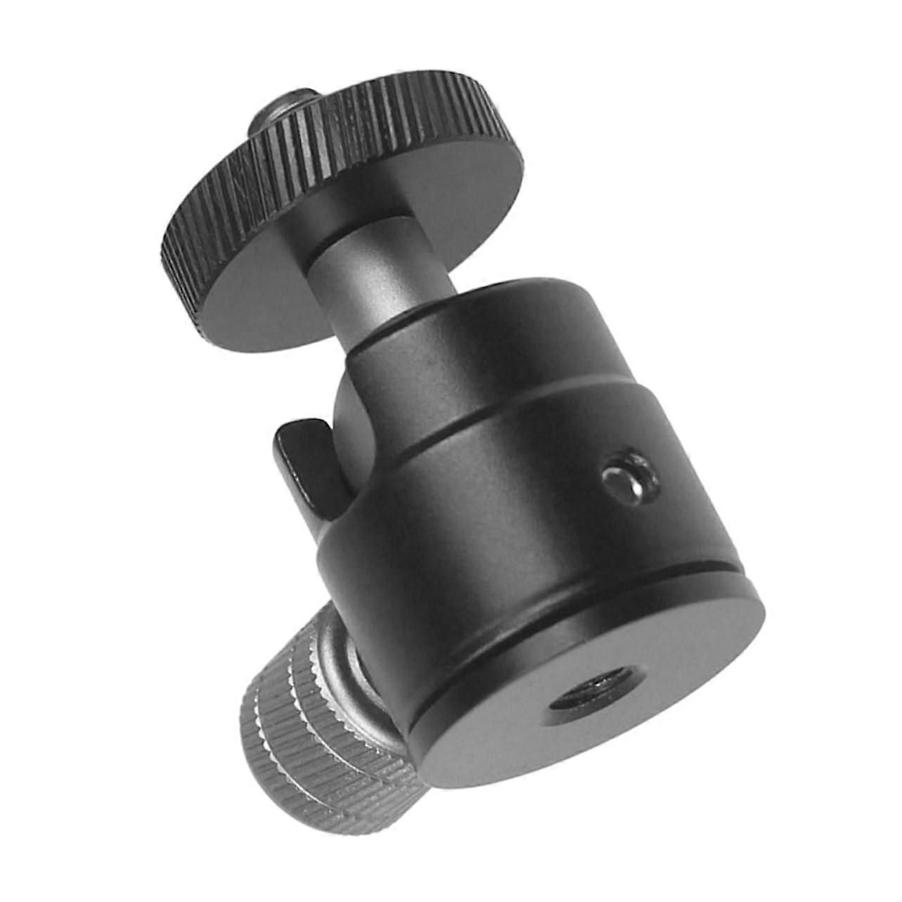 Tripod Clamp Mount, Camera Mount, Rotating Tripod Mount, Black Aluminum Alloy