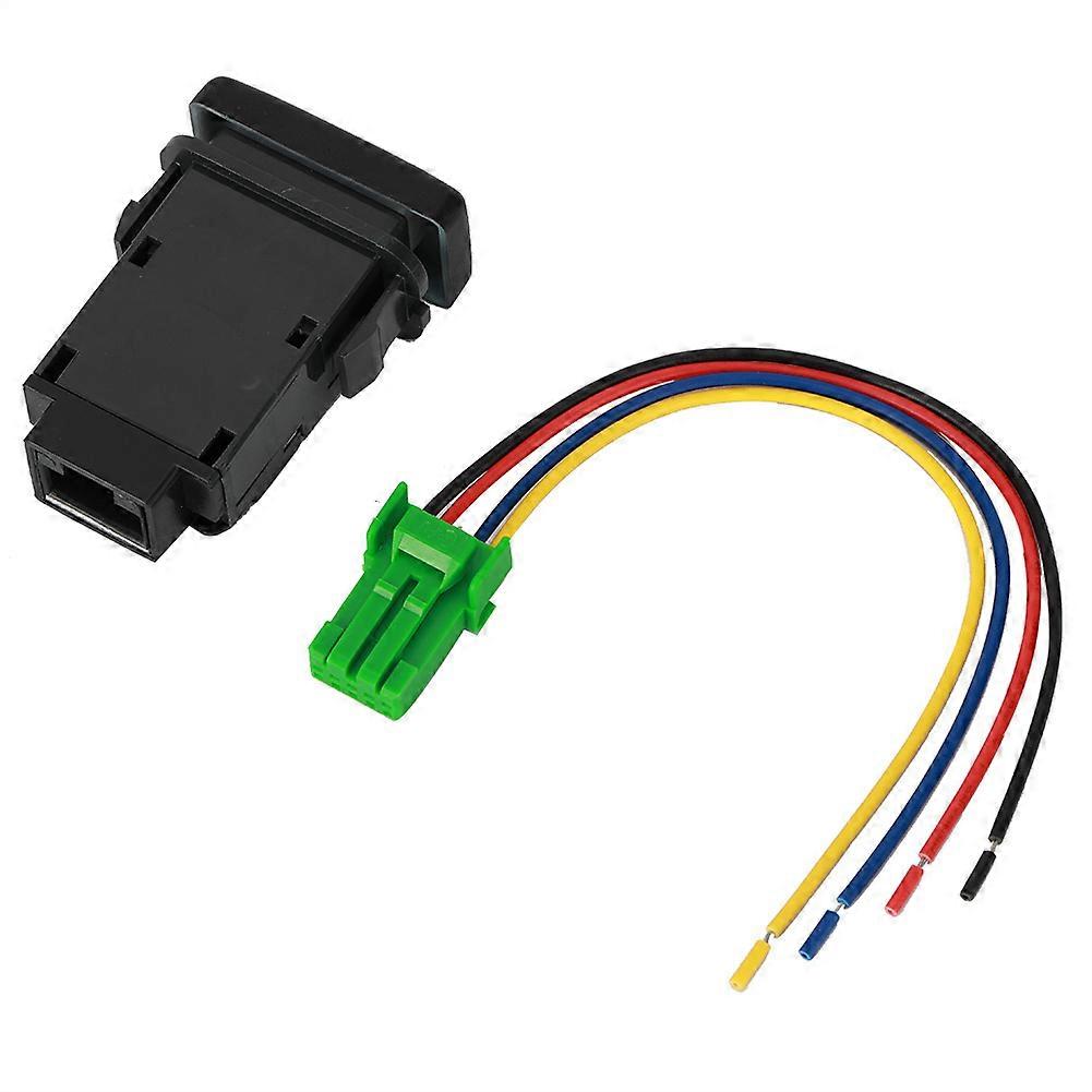 12V 4-Pole Push Button Switch for Toyota with LED Background Indicator Light