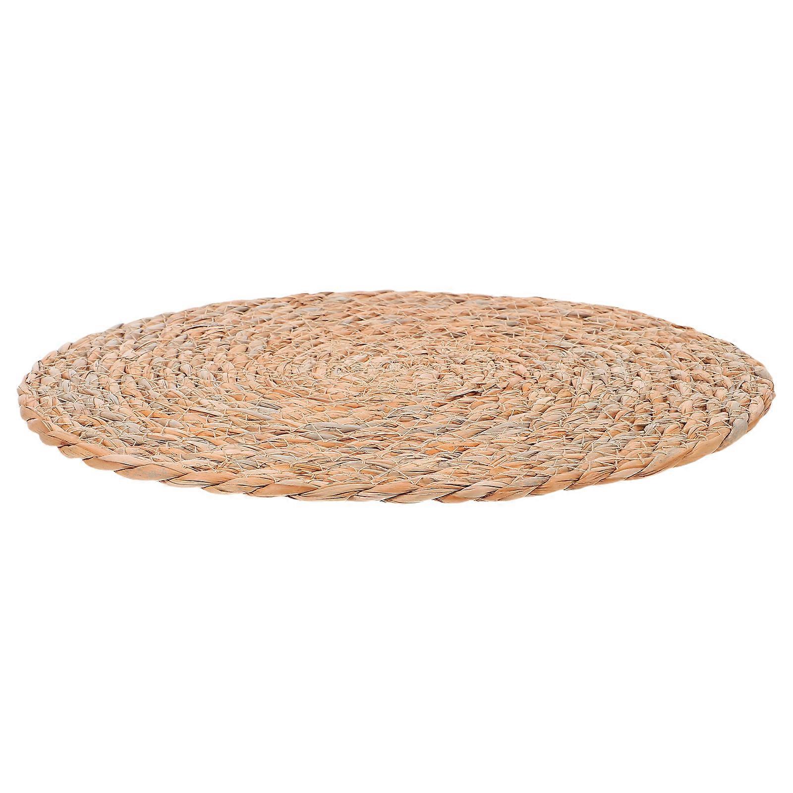 Heat Resistant Round Braided Placemat & Insulating Coaster for Dining Tables – Non Slip Woven Design for Home, Kitchen & Restaurant Use