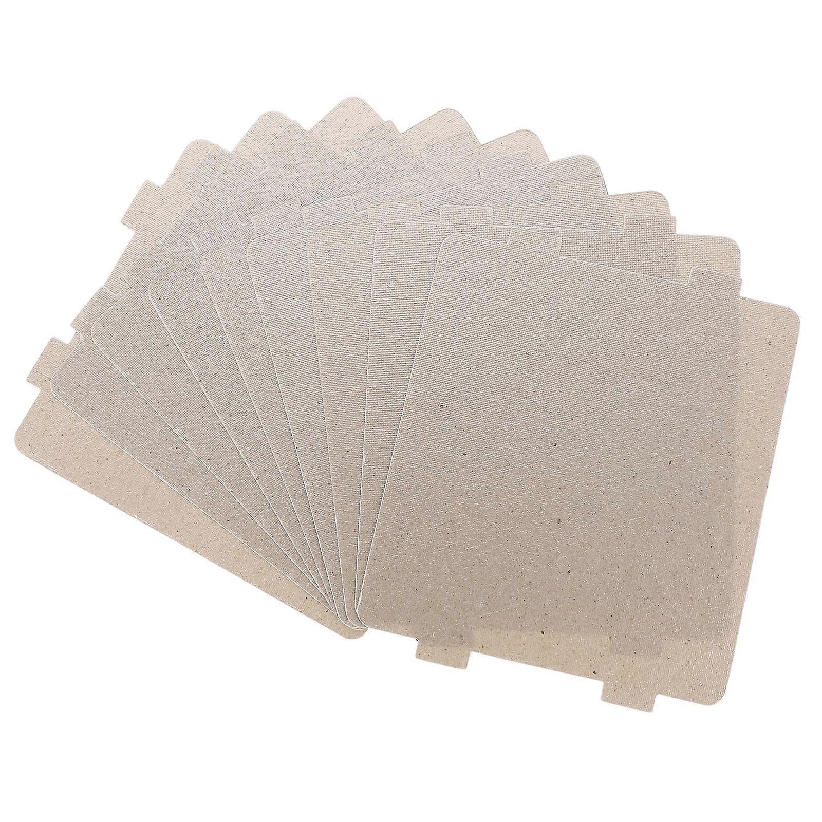 Oil-Proof Mica Cover Replacement Rectangular Shape Microwave Accessory 10Pcs
