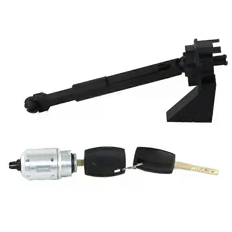 Car Engine Hood Locking Mechanism Set For Mk2 1535949 7M5AA16B970AA 1355231 1343577 4M5AA16B970AB Includes 2 Spare Keys