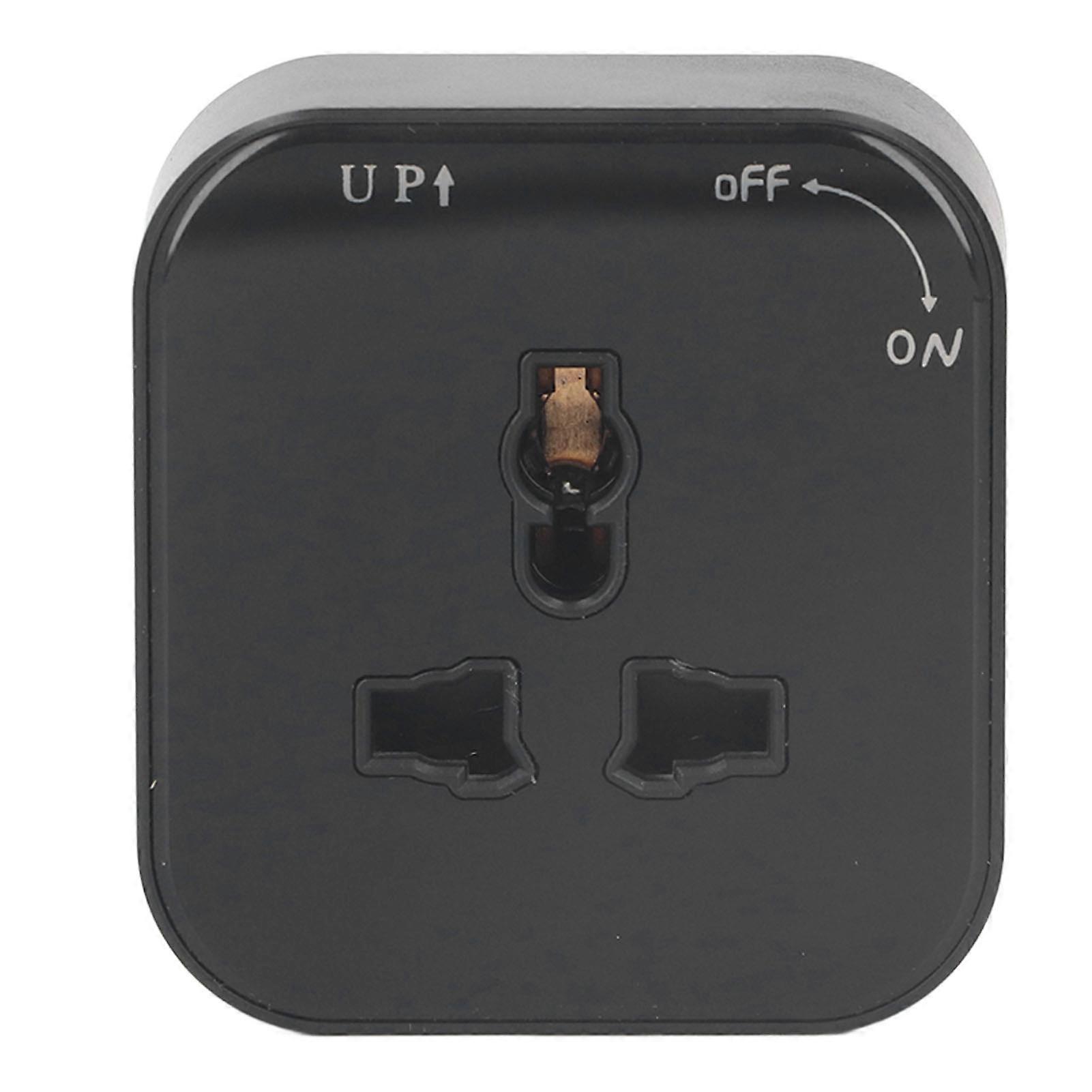 Square Track Adapter Surface Mounted Power Outlet Socket with Indicator Universal Interface 250V 13A