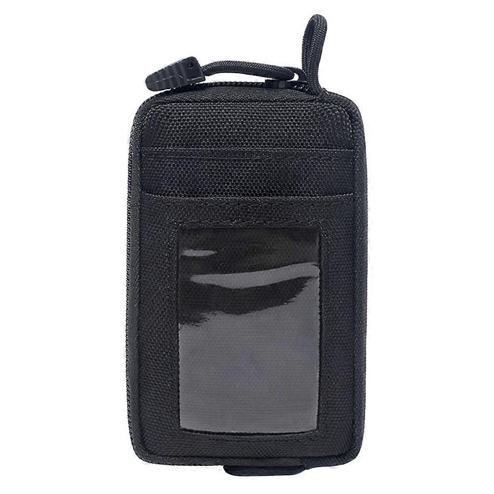 Black Nylon Travel Waist Bag for Storage with Multifunction and Comfortable Fit 1Pc