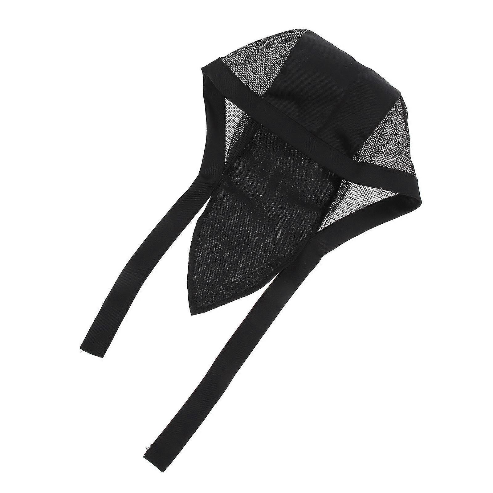 Adjustable Chef Kitchen Hat Cotton Black Hat for Culinary Use