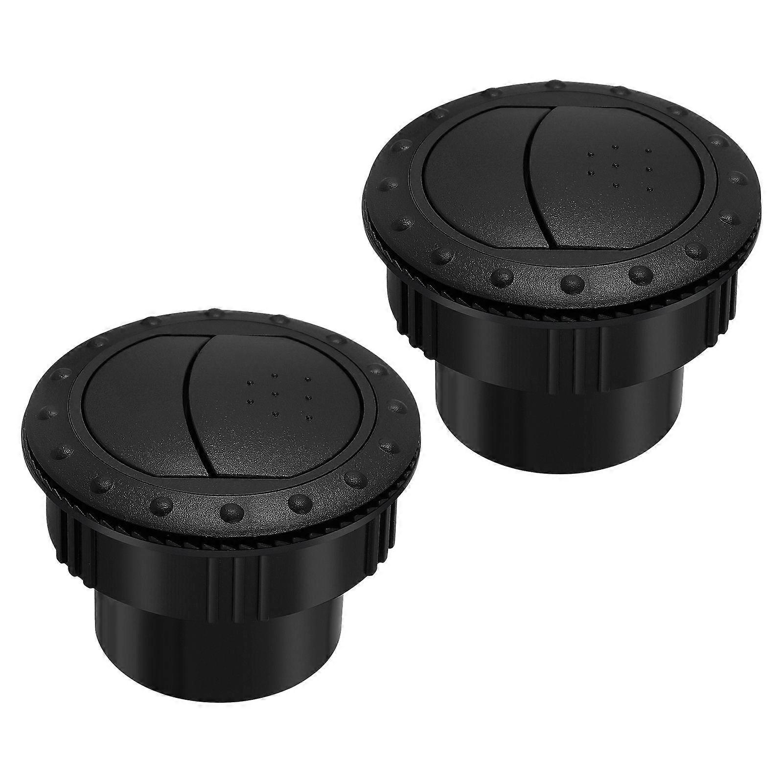 Black ABS Car Air Vent Outlet for Dashboard 60mm