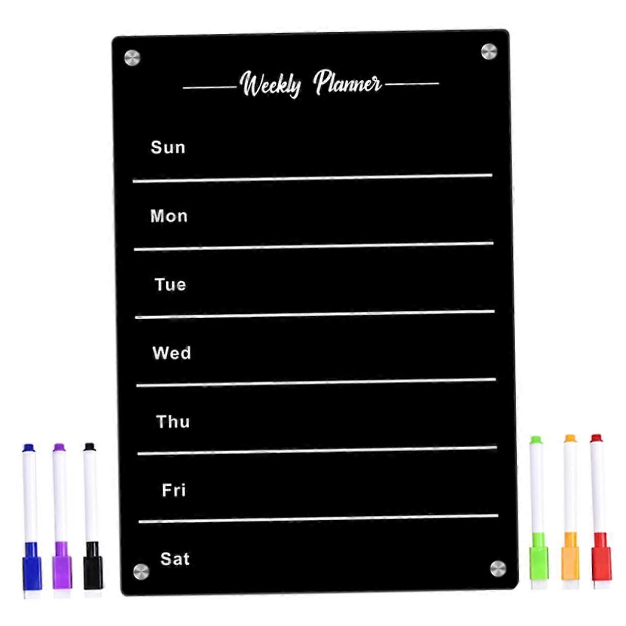 1piece Magnetic Whiteboard for Refrigerator, Large Writing Surface for Shopping and ToDo Lists