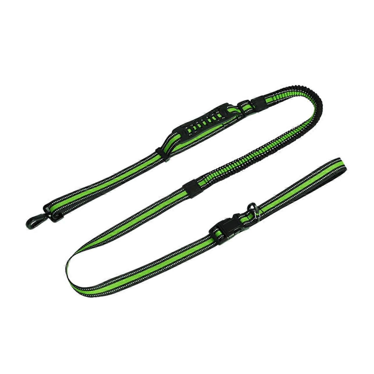 Hands adjustable dog leash with reflective elements, sturdy jogging belt for outdoor activities and traffic areas