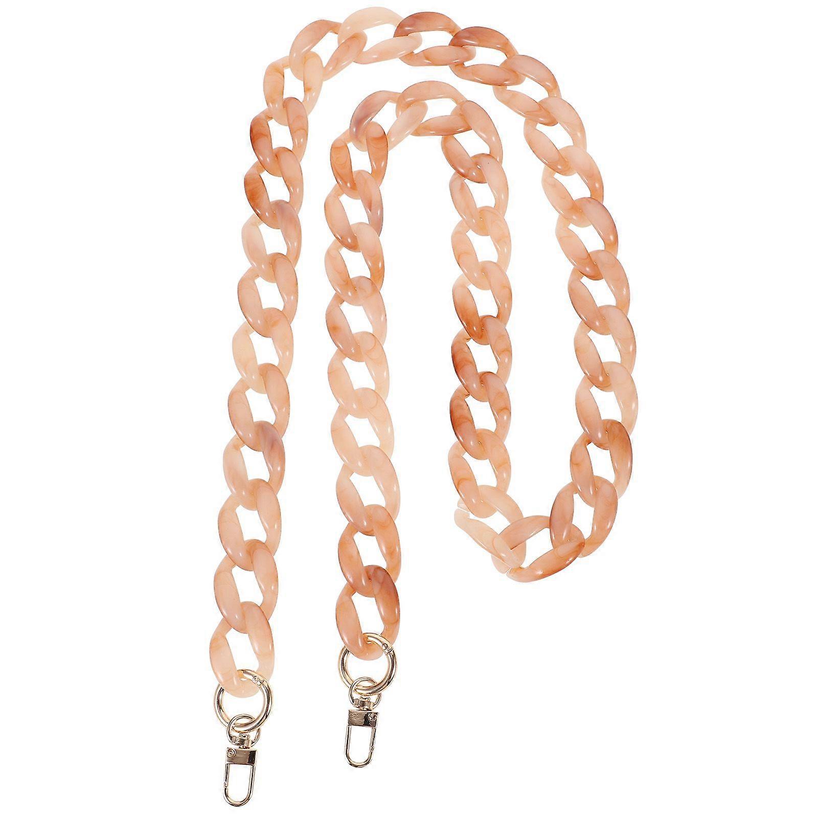 Double-end Clasp Long Chain Acrylic Handbag Chain Tote Bag Chain for DIY Repairing