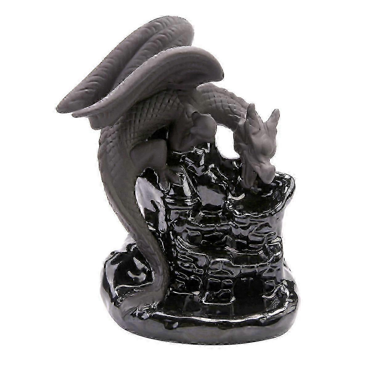 Dragon Zen Decor Waterfall Incense Cone Holder Censer Encensoir Palnik Insence Meditation Backflow Inciensario js