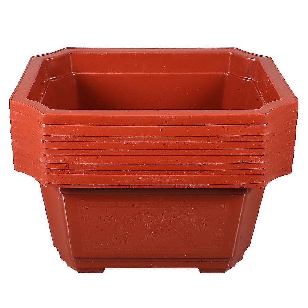 Plastic Window Planter Breathable Permeable Flowerpot For Indoor Windowsill 20Pcs
