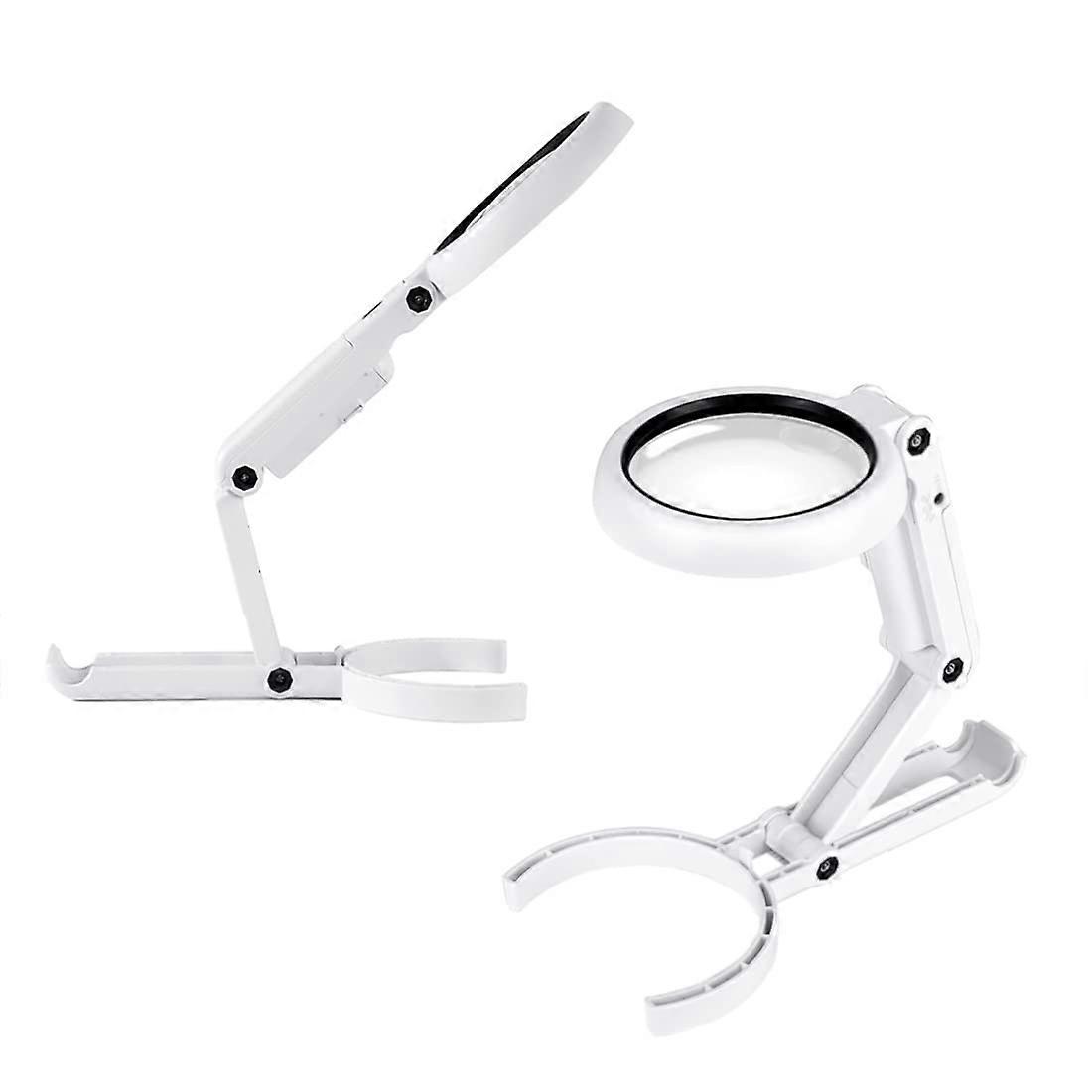 Magnifying Glass with Light, Thread, Stand Plastic 75mm 5X