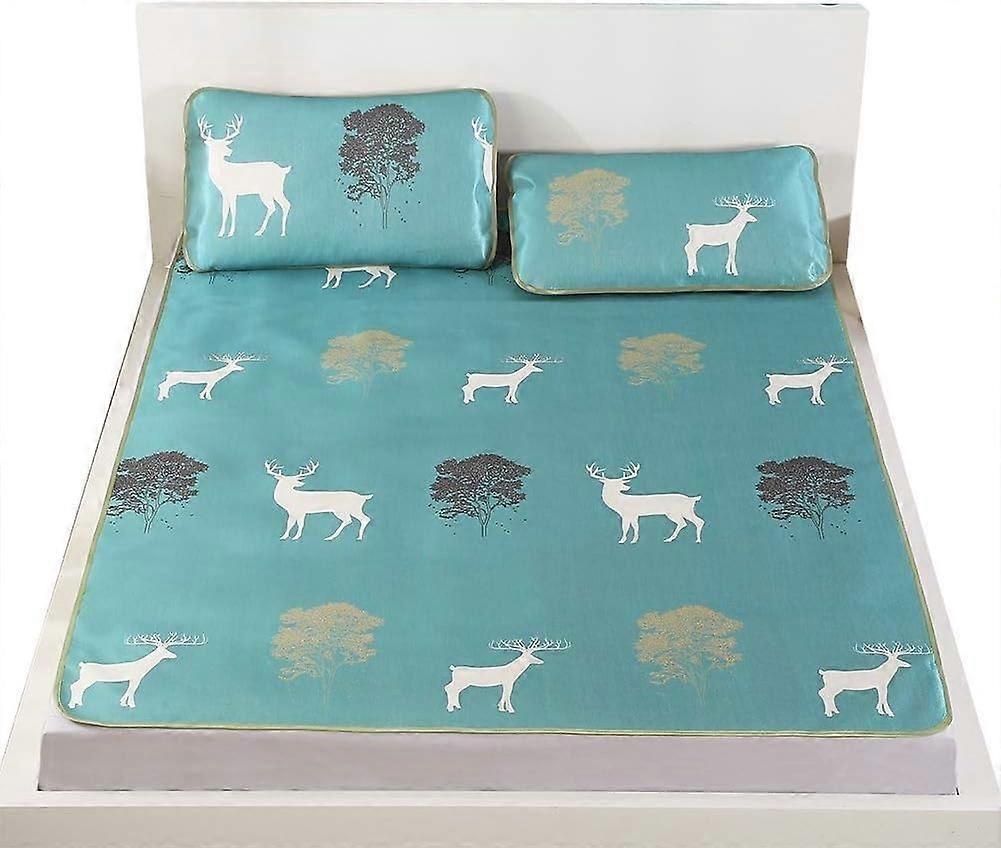 Foldable Summer Sleeping Mat – Breathable, Cooling Bamboo Pad for Home, School, Dormitory. 1.35m.