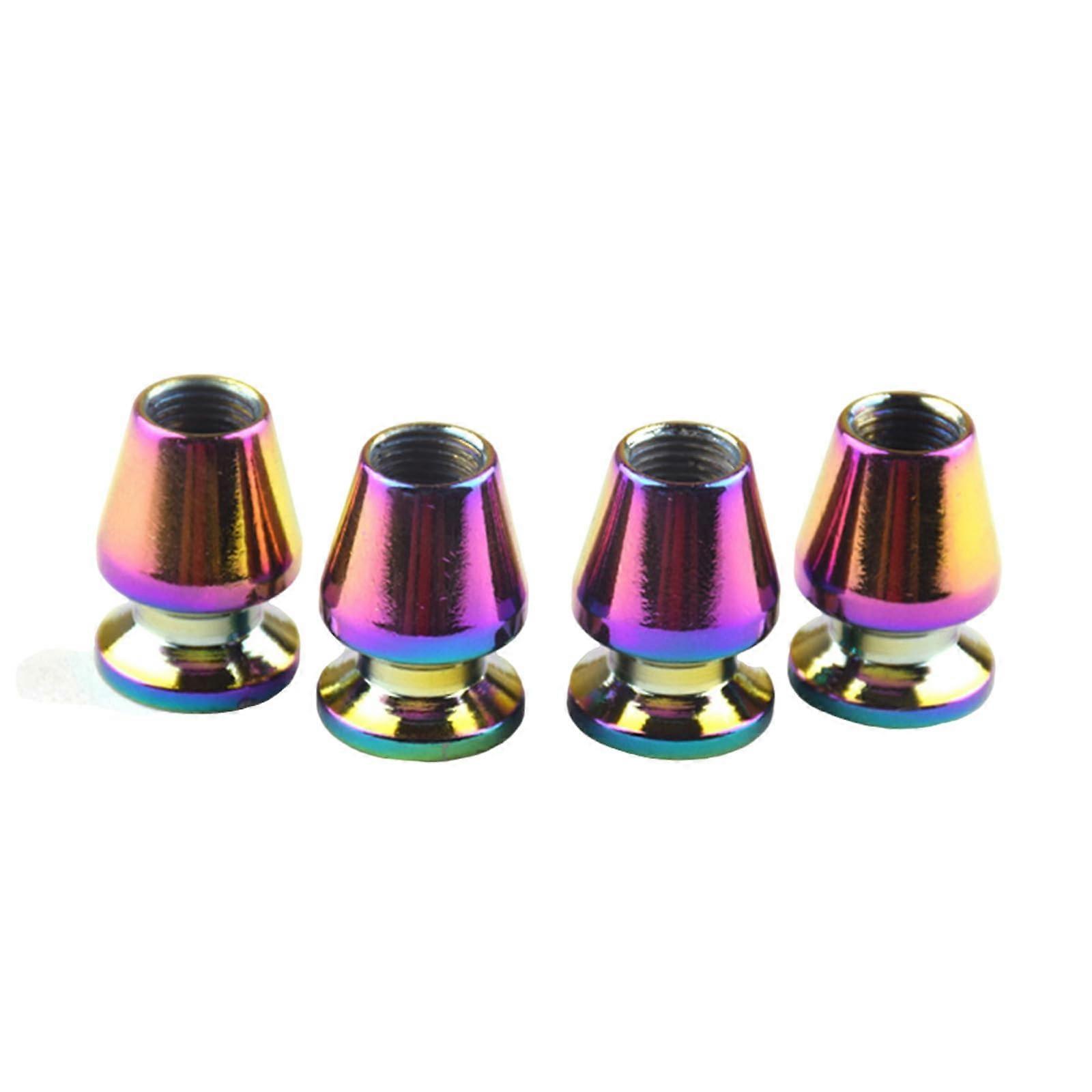 4pcs Universal Auto Tire Valve Stem Caps Unique Colorful Tire Caps for Bicycle Wheel Dust Covers Studys Wine Glass