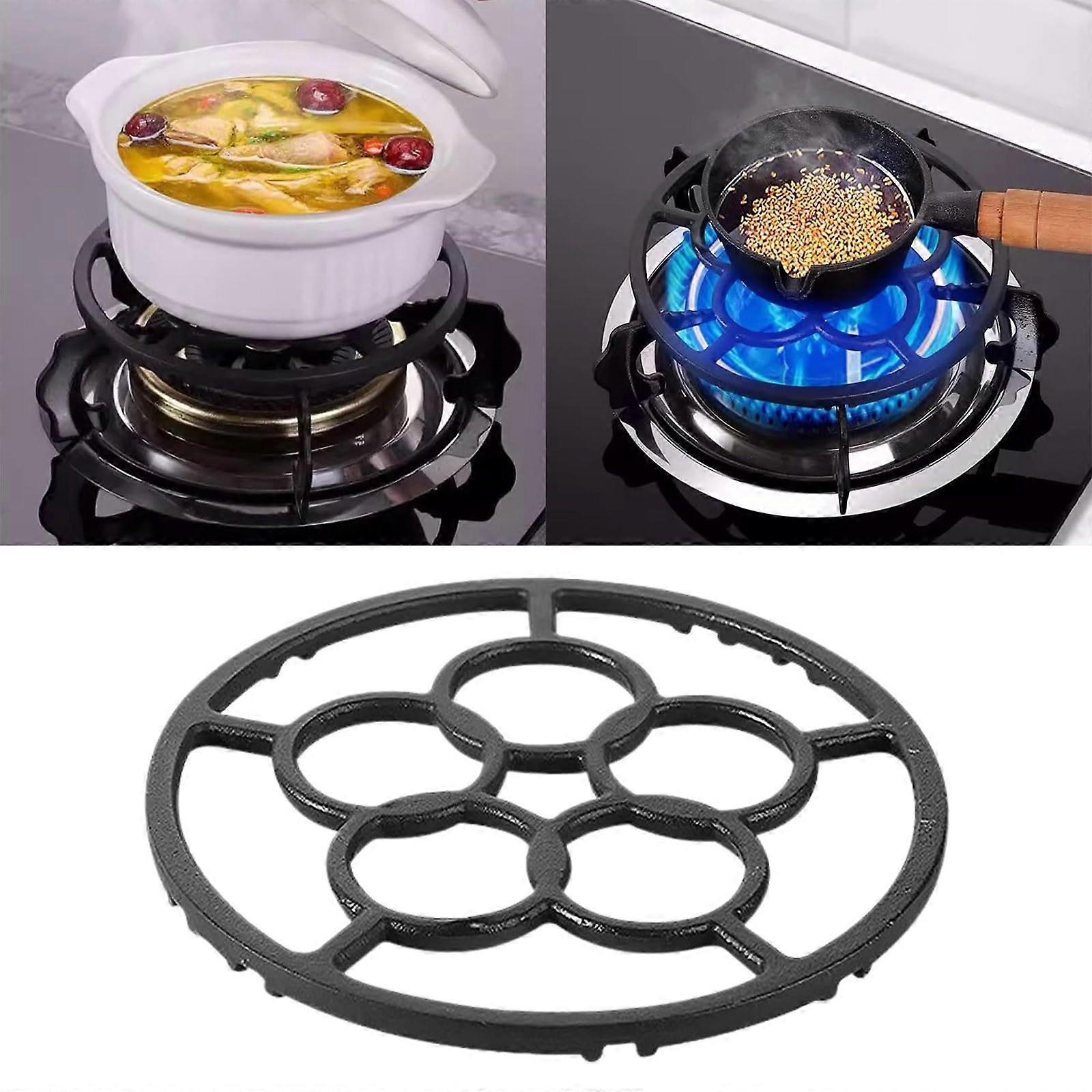 Gas Stove Burner Stand Cast Iron Wok Ring Universal NonSlip Stove Coaster