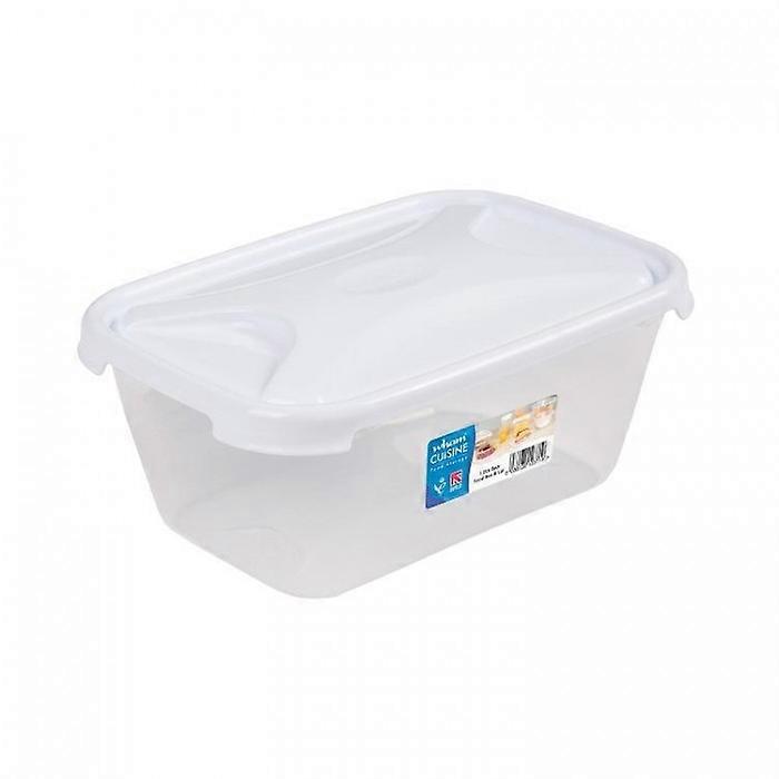Wham Cuisine Rectangular Food Storage Box White Lid 1.2L