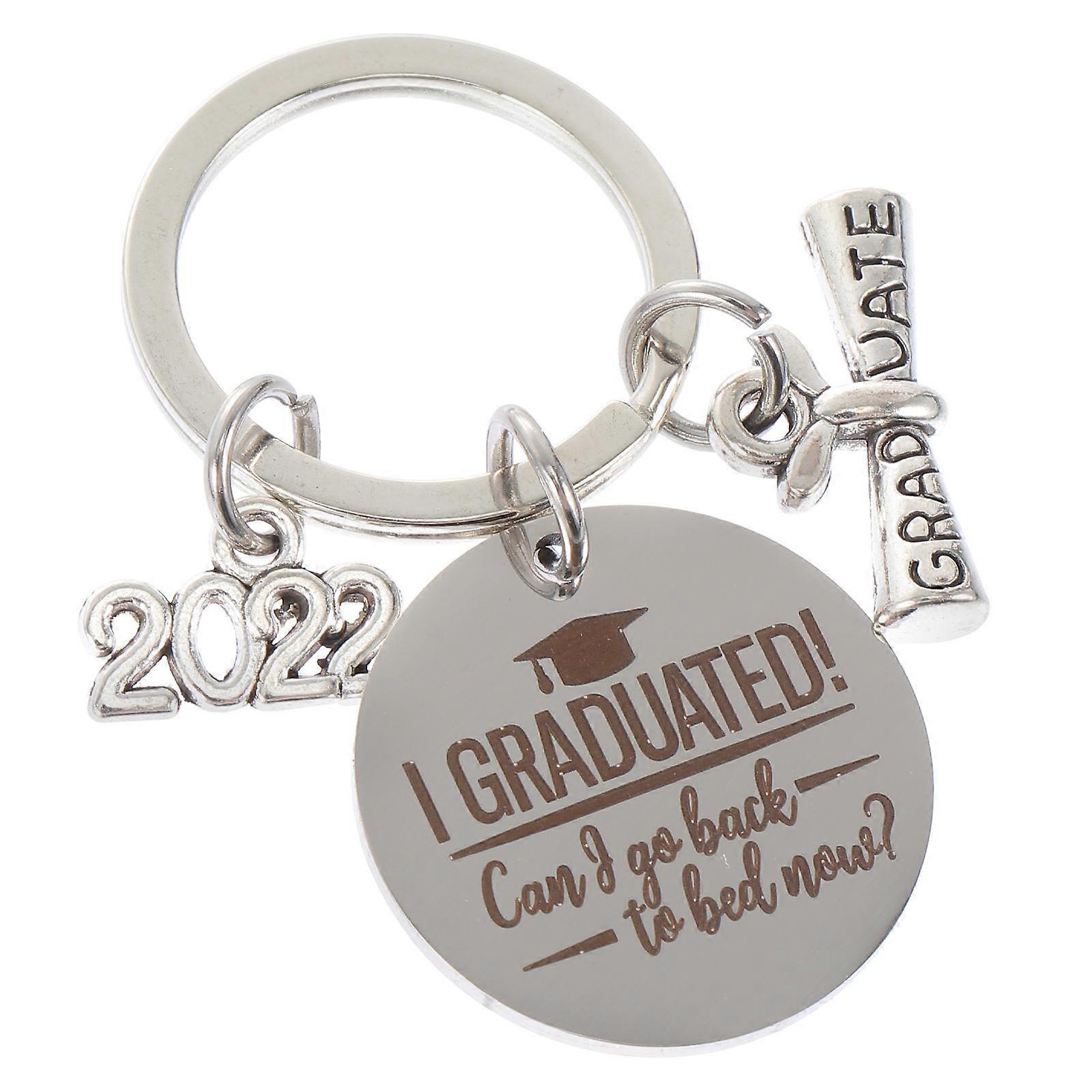 Graduation Season Keychain Creative Hanging Decor, Elegant Key Ring, Durable Accessory for Friends, Practical