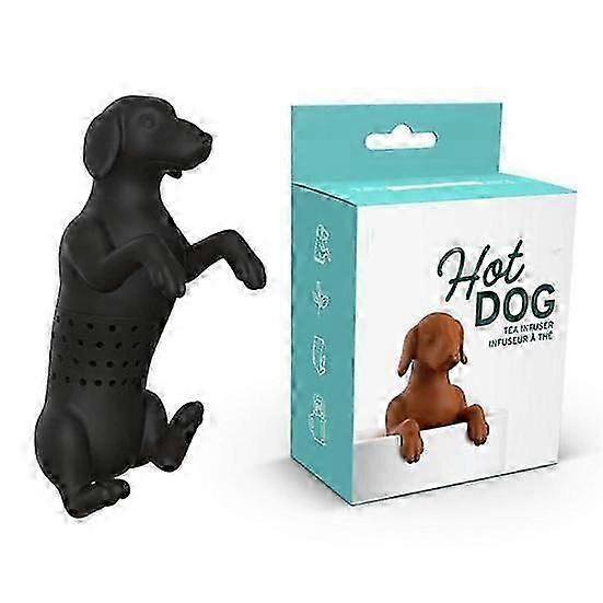 1 Set Tea Strainer Dense Hole Heat-Resistant Detachable Easy to Refill Good Permeability Cartoon Dog Shape Tea Diffuser Bar Tool