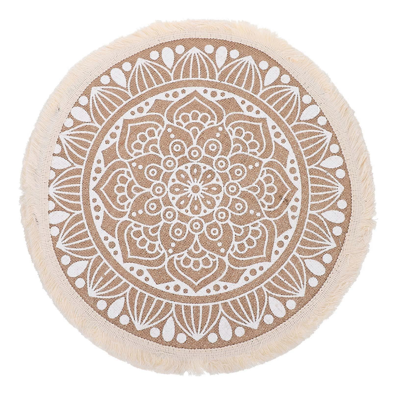 Elegant Handwoven Table Mat Insulated Cotton Pad as Table Decoration