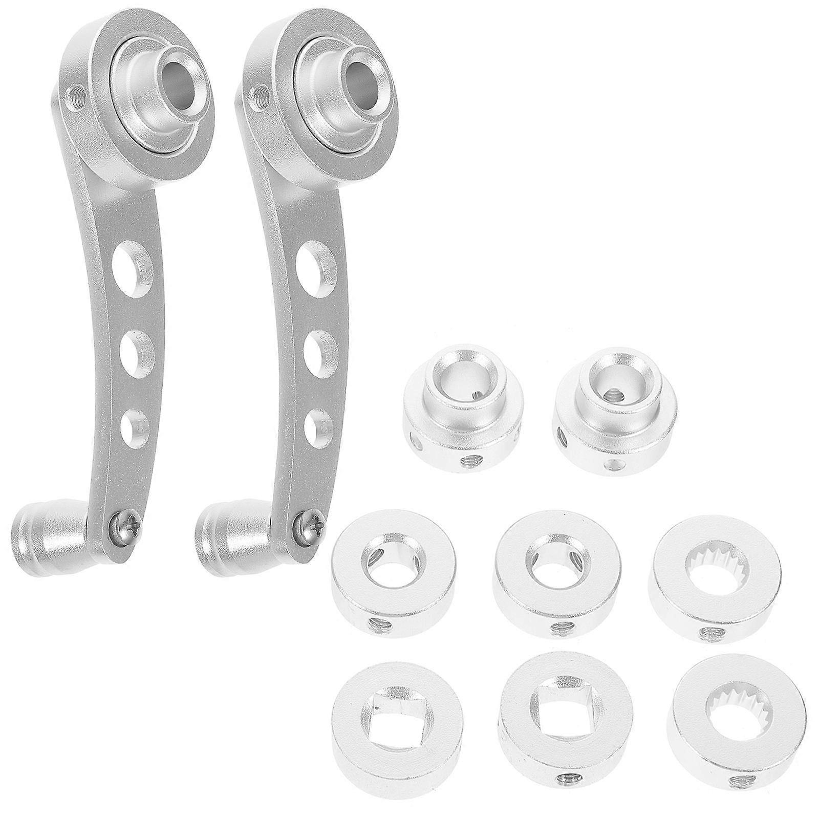 Universal Window Handle Car Window Handles Vehicle Windows Silver 11.50X4.00X3.00CM Replacement 2Set