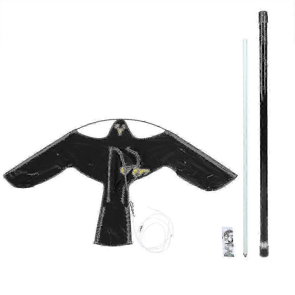 7m Telescopic Pole Extendable Flying Hawk Kite Bird Repeller Scarer