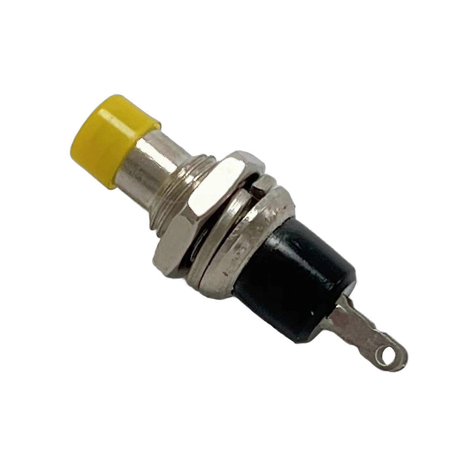 Set of 20 Practical Momentary Push Button Switches Vibranting Color Hat Portable Accessory for Engineers and Hobbyists  Yellow
