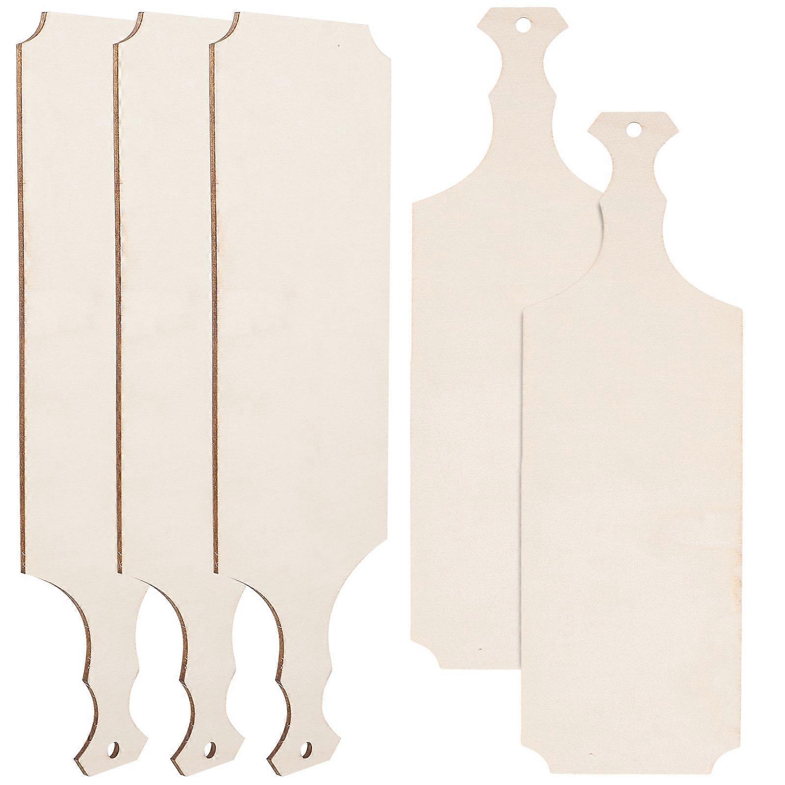 Wood Cutting Board with Handle for Home Use Ivory Color Easy to DIY and 5 Pieces