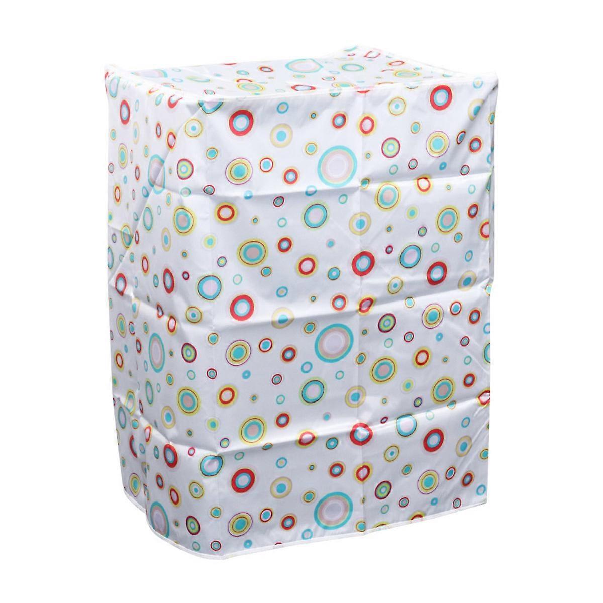 Machine Cover For Balcony Use 55x58x87cm 1Set Dustproof Polyester Satin Cloth Washing Machine Protector