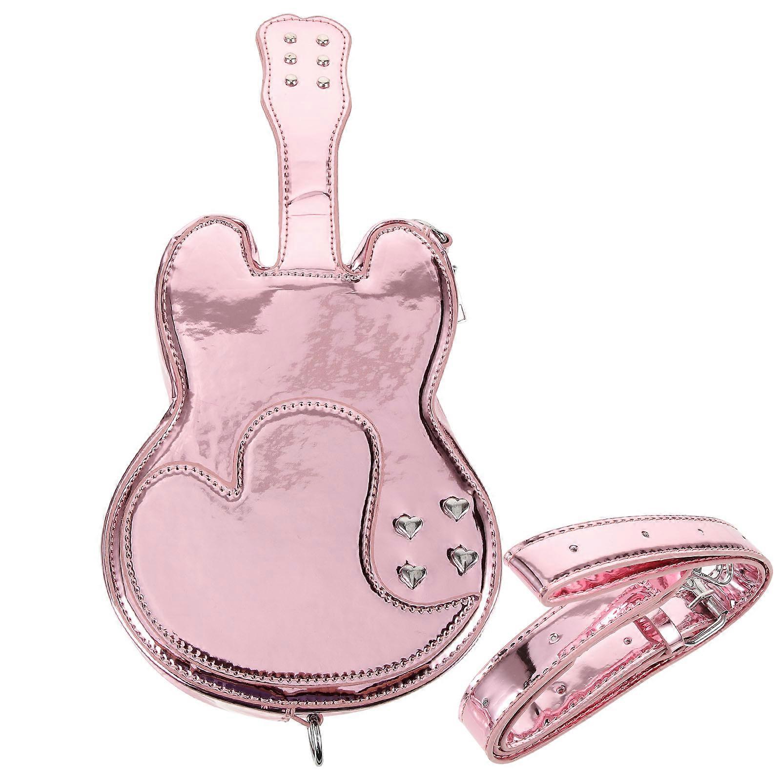 Guitar Shape Crossbody Purse for Women, Spacious PU Shoulder Bag with Unique Fashionable Design, Ideal for Teens