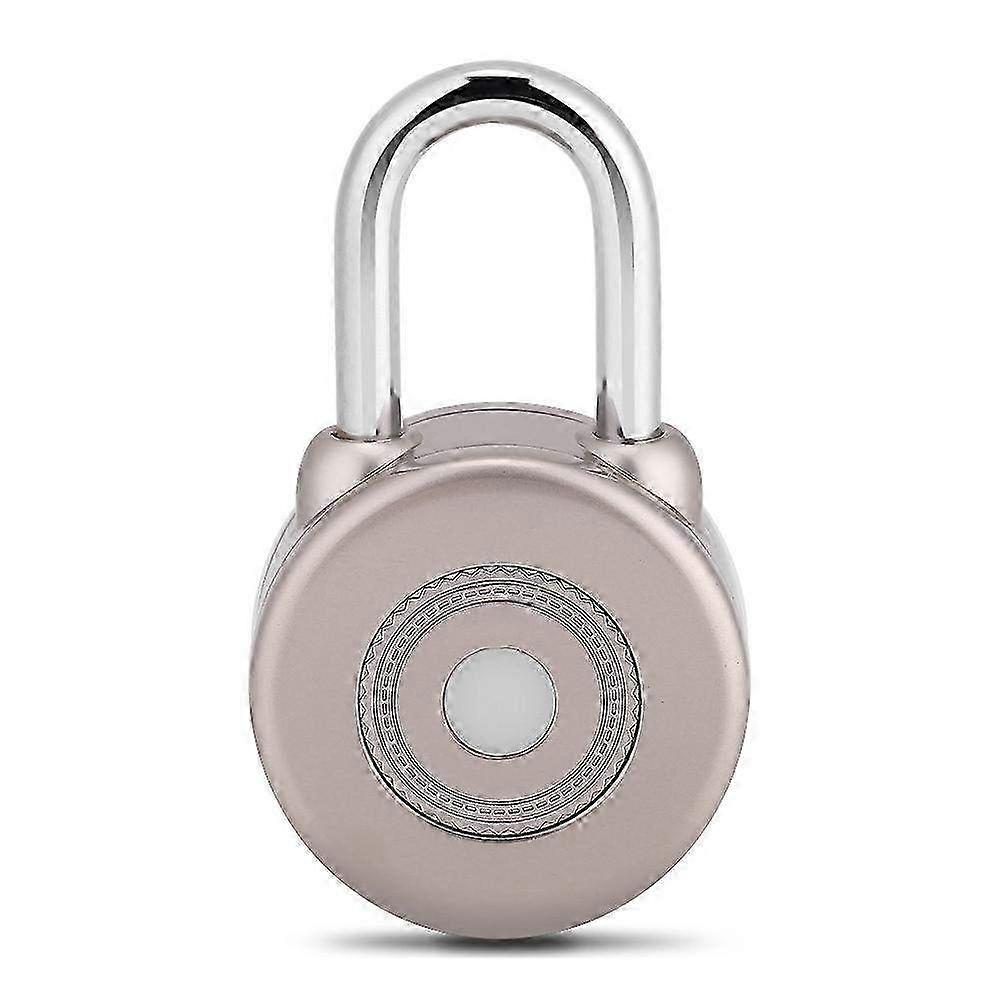 Waterproof Smart Bluetooth Door Lock - Keyless Security Bike Lock with App Control in Sleek Silver Design