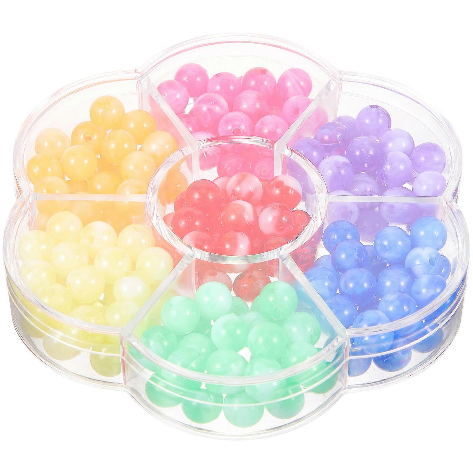 Assorted Acrylic Beads for DIY Crafts Delicate Decorative Beads Lightweight for Jewelry Making 100 Count
