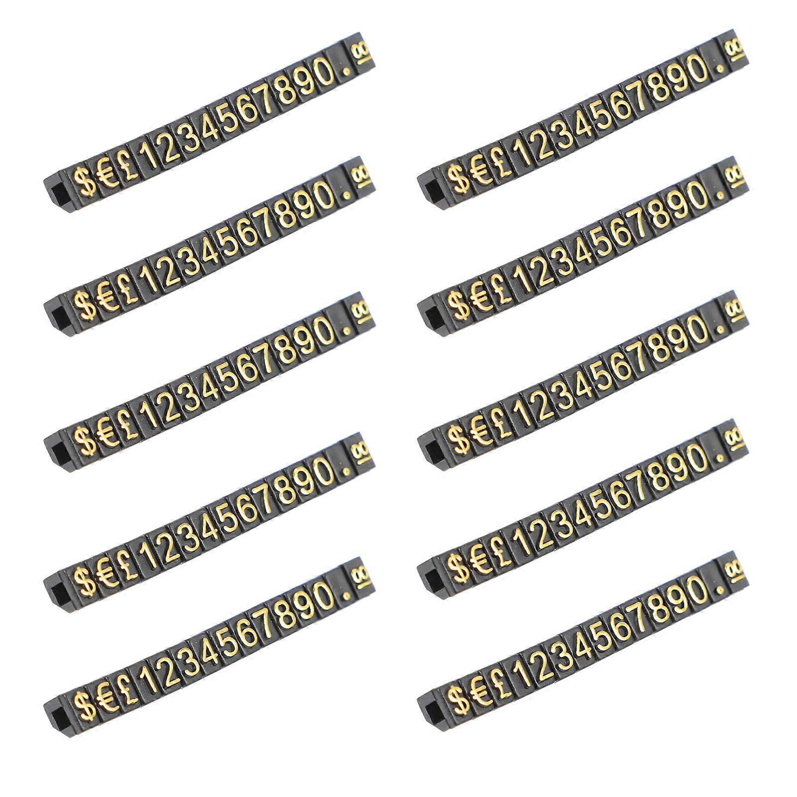 Label Display Signs for Shop Use with Smooth Edges and Professional Numbers 10pcs