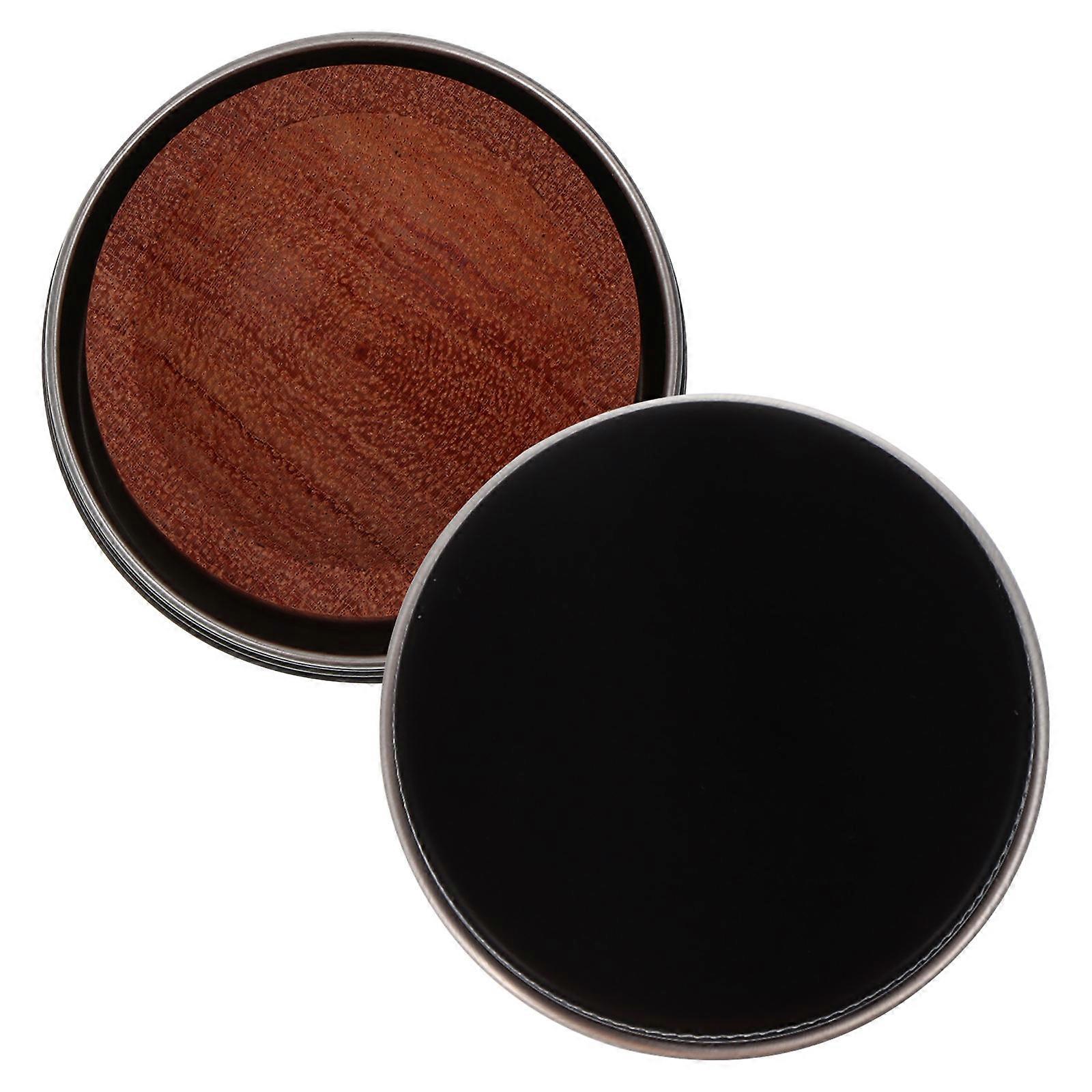 Natural Square Aromatherapy Ornament Brown Wood for Study 1Pack